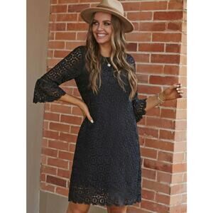 Black Lace Dress XS NEW